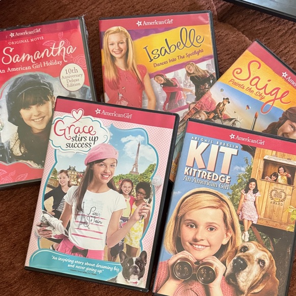 American Girl DVD Set with Red and Pink Covers - Picture 1 of 1